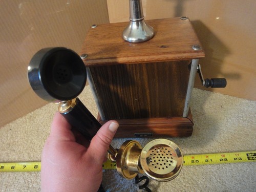Raro! Vintage, originale nippon, manovella, telefono a carica. Made in Japan. - Foto 3 di 8