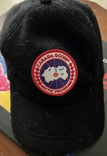 Authentic Winter Canada  Goose Wool Baseball Hat With Ear Flaps Excellent Cond.
