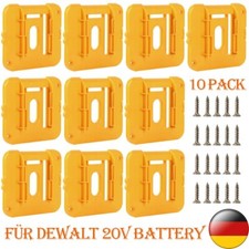 10x Akkuhalter Wandhalterung Batterie Akku Halter Halterung für Dewalt 20V Akku