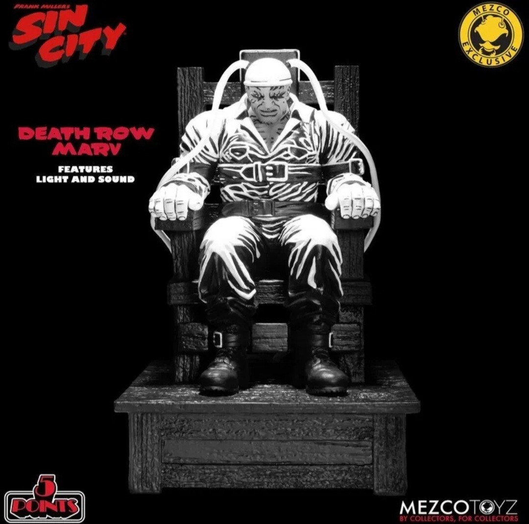 Mezco 5 Points -  Sin City: The Hard Goodbye - Death Row Marv Sdcc Exclusive Fig