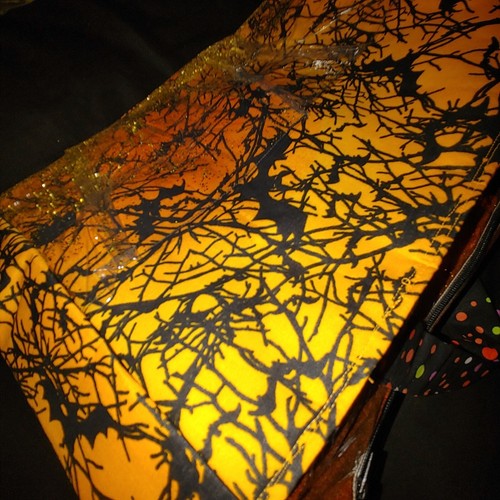 Halloween Shoulder Bag Handbag Lined Zipper Tote Large Purse 4 Inside Pockets - Picture 5 of 6