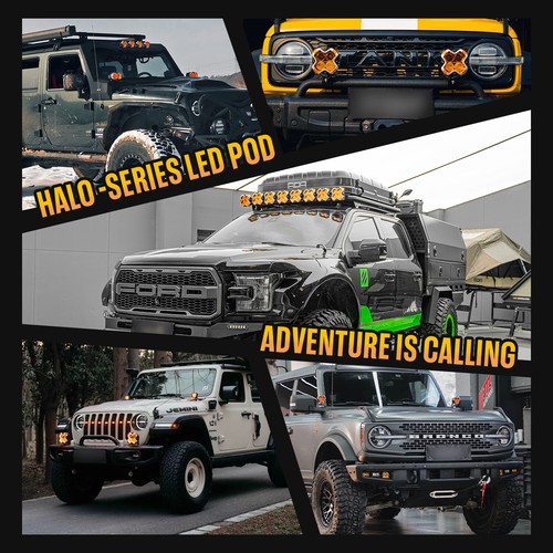 4.5 Inch Led Off Road Lights 12V 60W Flood Light Bar for SUV 5 Years Warranty - Picture 10 of 17
