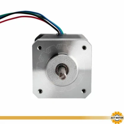 ACT Motor GmbH Nema17 17HM5424 2.4A 48mm 0.9° 60oz-in Bipolar Φ5mm Sepper Motor - Bild 1 von 4