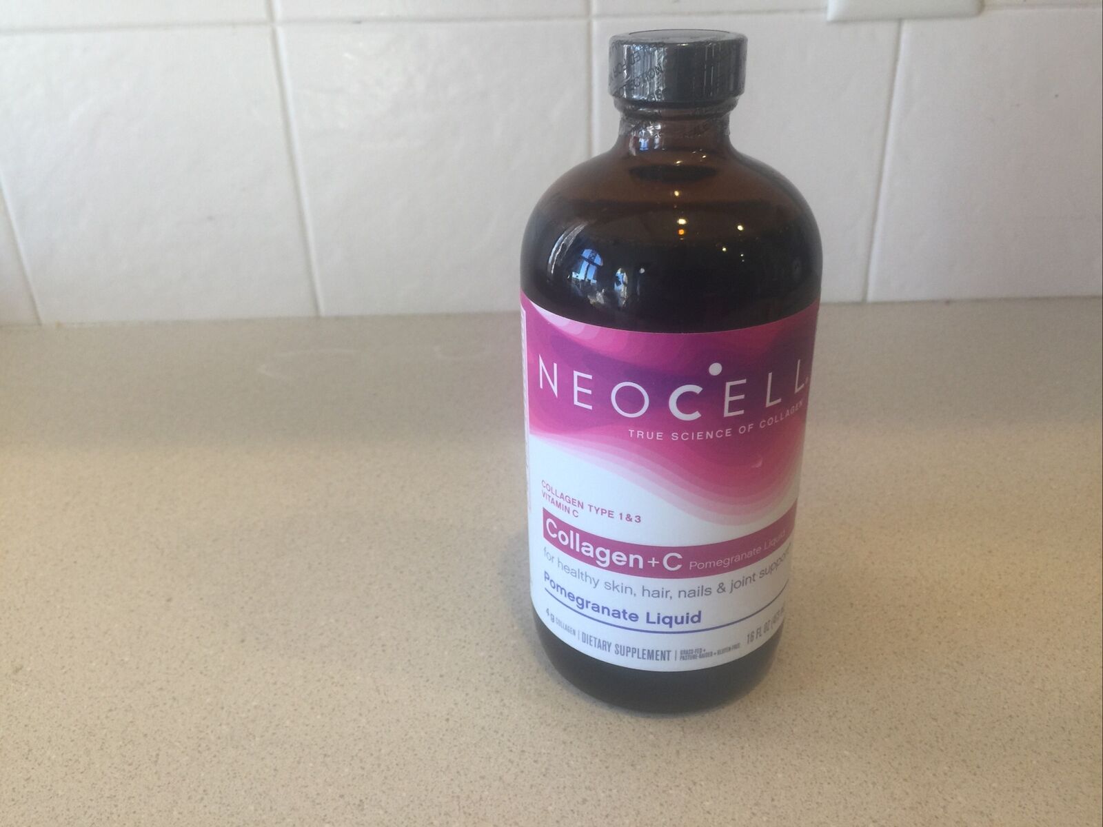 Collagen + C Pomegranate Liquid by Neocell Laboratories, 16 oz 1 Bottle