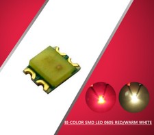 100pcs Smd Led 0605 Bi-color Red Warm White Leds Evemodel 100pcs Smd Led 0605 Bi-color Red Warm White Leds Evemodel