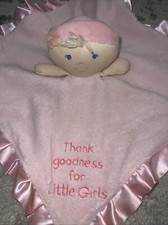 Kids Preferred Thank Goodness For Little Girls Pink Security Baby Lovey Blanket