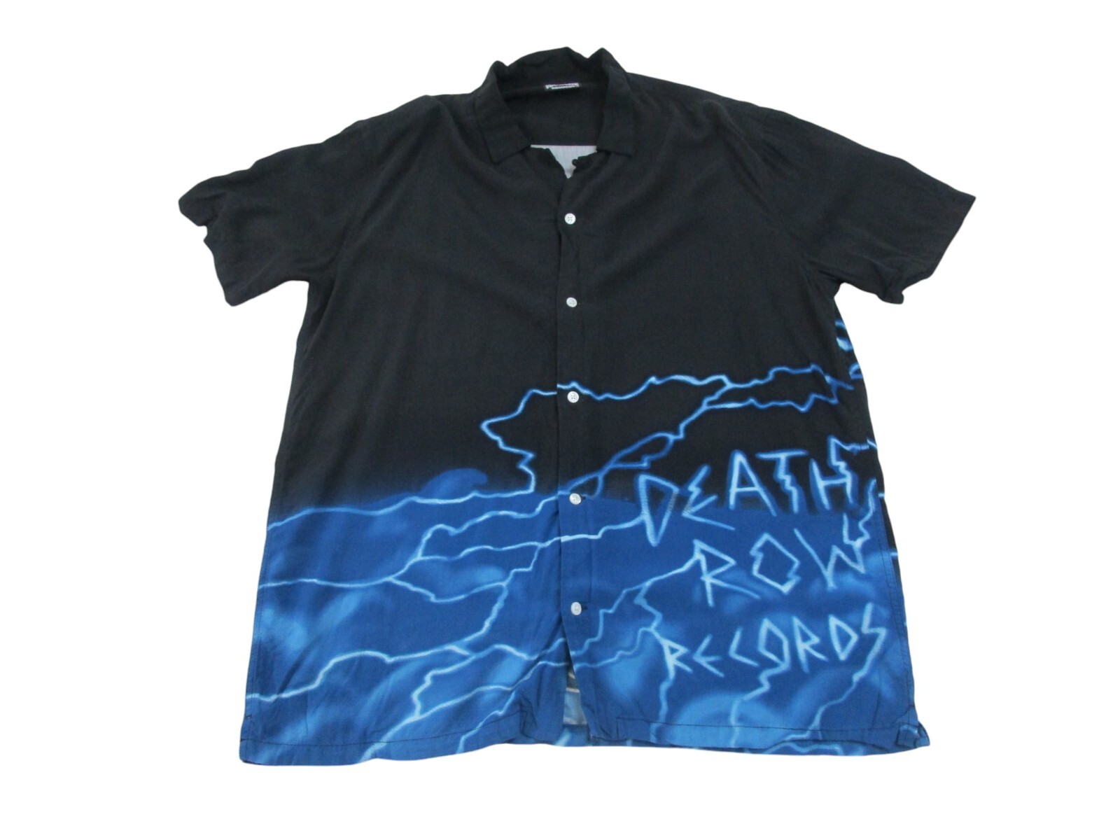 FILA Camicia Death Row Records uomo nera manica corta rap hip hop Tupac Pacsun