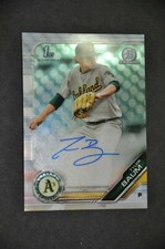 Tyler Baum 2019 Bowman Chrome Draft 1st Auto Rookie Card RC Oakland Athletics