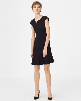 Club Monaco Black Weekendah dress Size-UK 6 fit n flare- New+tags