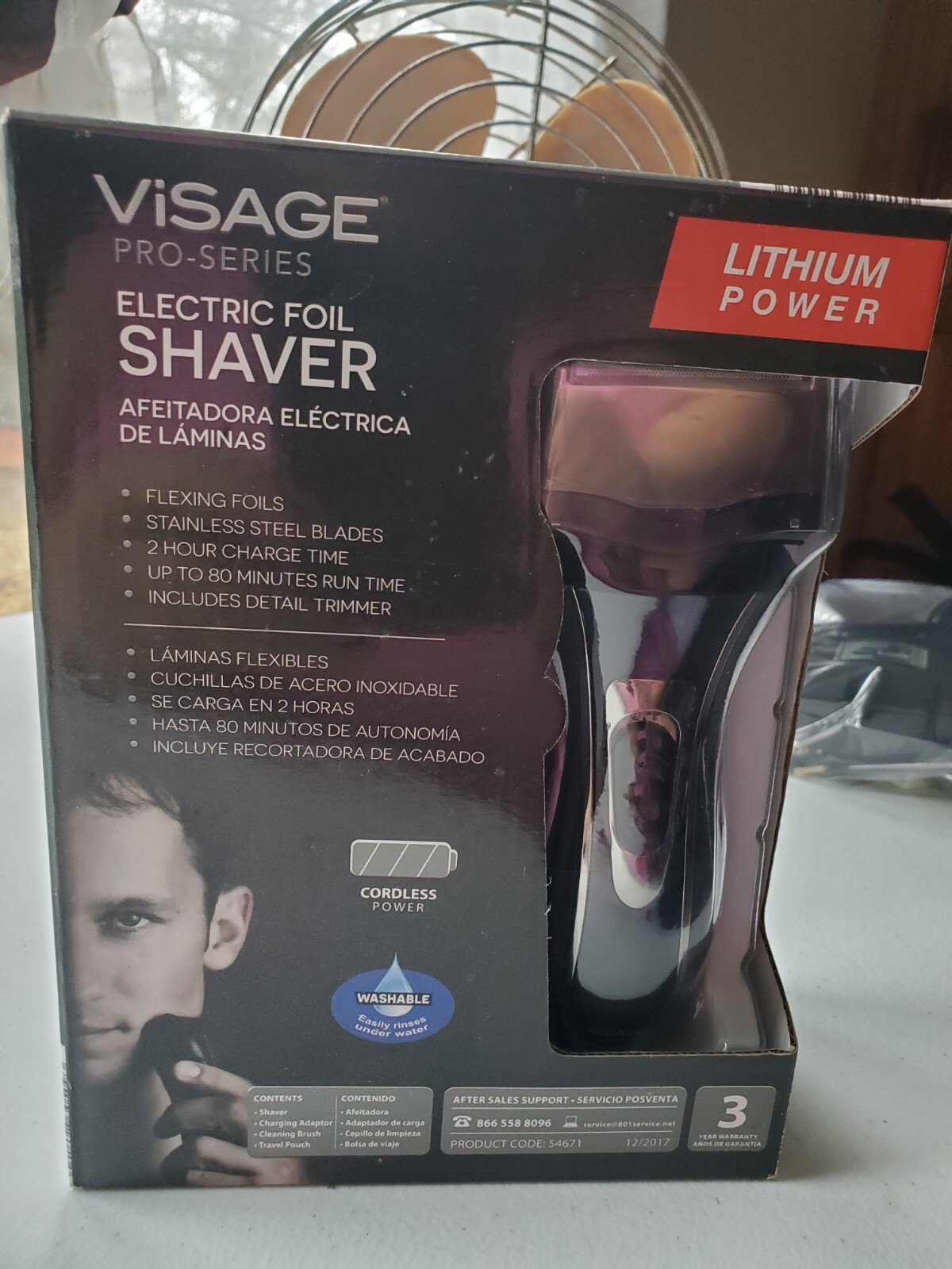 VIsage Electric foil Shaver Cordless 2 Hour Charge Time Lithium Power