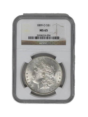 1899 O 1$ SILVER MORGAN DOLLAR NGC MS-65