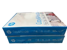 Set of 2 HP Printer Paper 8.5 x 11 Paper Copy &Print 20 lb 1 Ream 500 Sheet Each