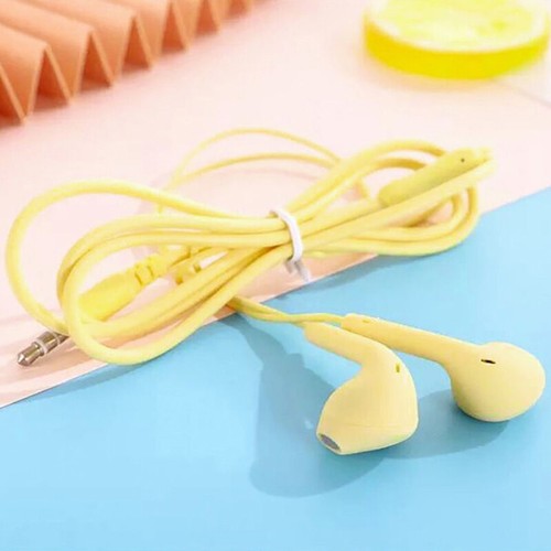 3.5mm Jack Candy Color Macaron Wired Earphones For Music Calls For Students - Picture 2 of 20