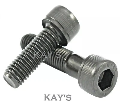 KAYFAST 1/4" UNC CAP SCREWS SELF COLOUR BLACK HIGH TENSILE STEEL ALLEN KEY SOCKET BOLTS