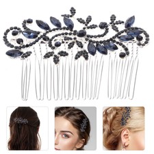 Hair Comb Headpiece Women Hair Crown Rhinestones Barrettes Pin Accessories