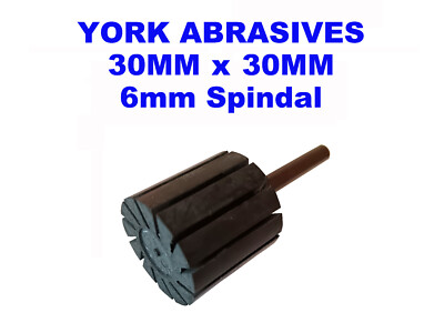 York 30 mm x 30 mm spiralgebundener Halter expandierende Schleiftrommel / Rohr 6 mm Spindel
