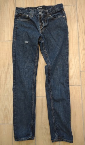 Boys Jeans Preowned Express Slim Stretch Distressed Denim Jeans Men Small W28L30