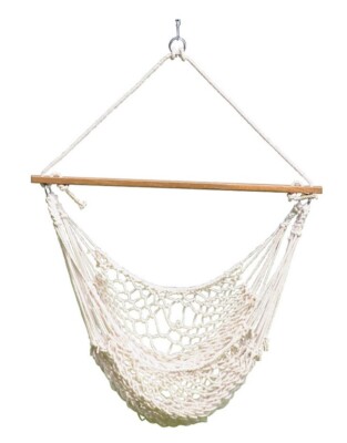 GARDEN TREASURES LIVING 44  WIDE COTTON ROPE SWING-MODEL #0226725 (350 LB LIMIT)