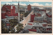 Postal de colección Scranton PA Pennsylvania Downtown 1920s Main Street Ave NEPA P1
