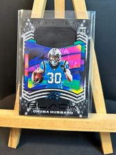 2021 Panini Black Futuristic #F-CH Chuba Hubbard 114/125 - Carolina Panthers RC