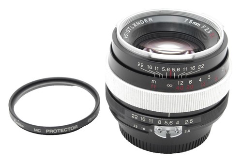 Voigtlander COLOR HELIAR 75mm F2.5 SL Lens Nikon F | eBay