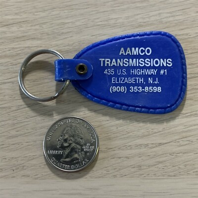 AAMCO Transmissions Elizabeth New jersey Blue Keychain Key Ring #37927