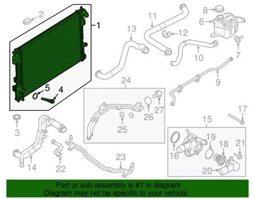 Conjunto de radiador utilitario Police Interceptor original Ford 2013-2019 DB5Z-8005-EA Foto 2 de 2
