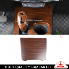 For Cadillac XT4 2018-2023 Brown Wood Console Cigarette Lighter Storage Box Trim