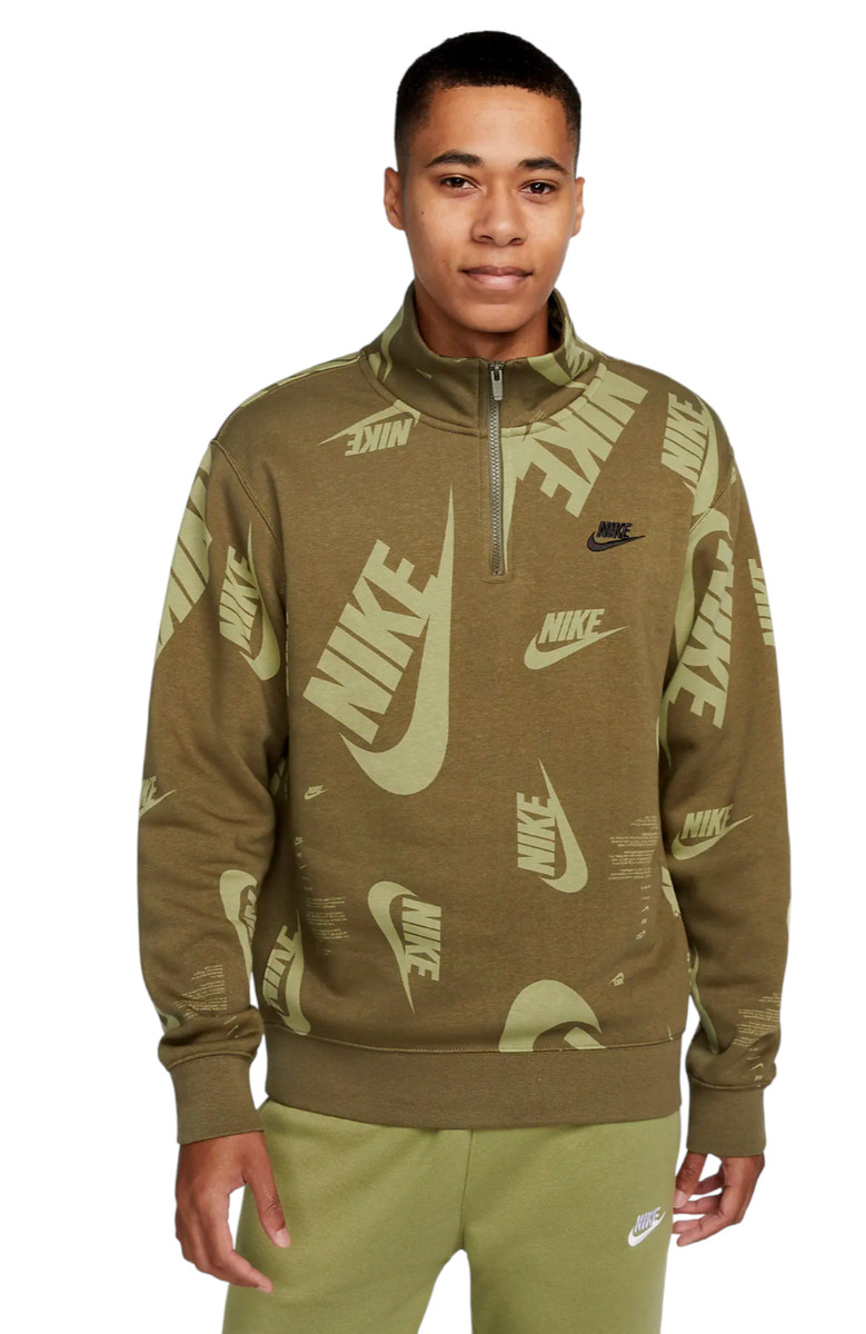 NIKE Club Fleece 1/4 Zip Pullover Jacket Sweater DQ5155-222 Green  Menu0026#039;s 4XL | eBay