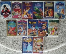 Lot of 13 Disney VHS. Black Diamond, Masterpiece Collection. Good Condition