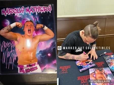 Marcus Mathers Signed Metallic 8x10 Proof WWE ID Promo NXT EVOLVE AEW