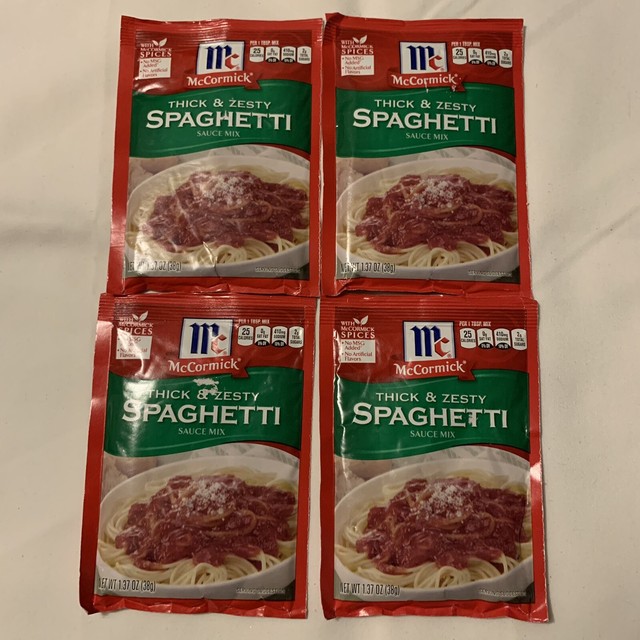 McCormick Thick And Zesty Spaghetti Sauce Mix 1.37oz for sale online