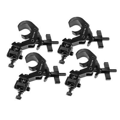 ProX T-QFC12X4 (4) Quick 90º Folding Head Clamp Adapters+T-C12 2'' Truss Clamps