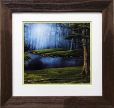 Bob Ross "Magical Forest" Happy Trees CUSTOM FRAMED ART Nature Print Forrest
