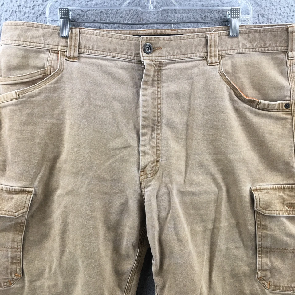 Pantalones Cortos Carga Paredes Para Hombre 40 (Real 40X10) Beige Bolsillos Alto Informales Cremallera Mosca Foto 2 de 4