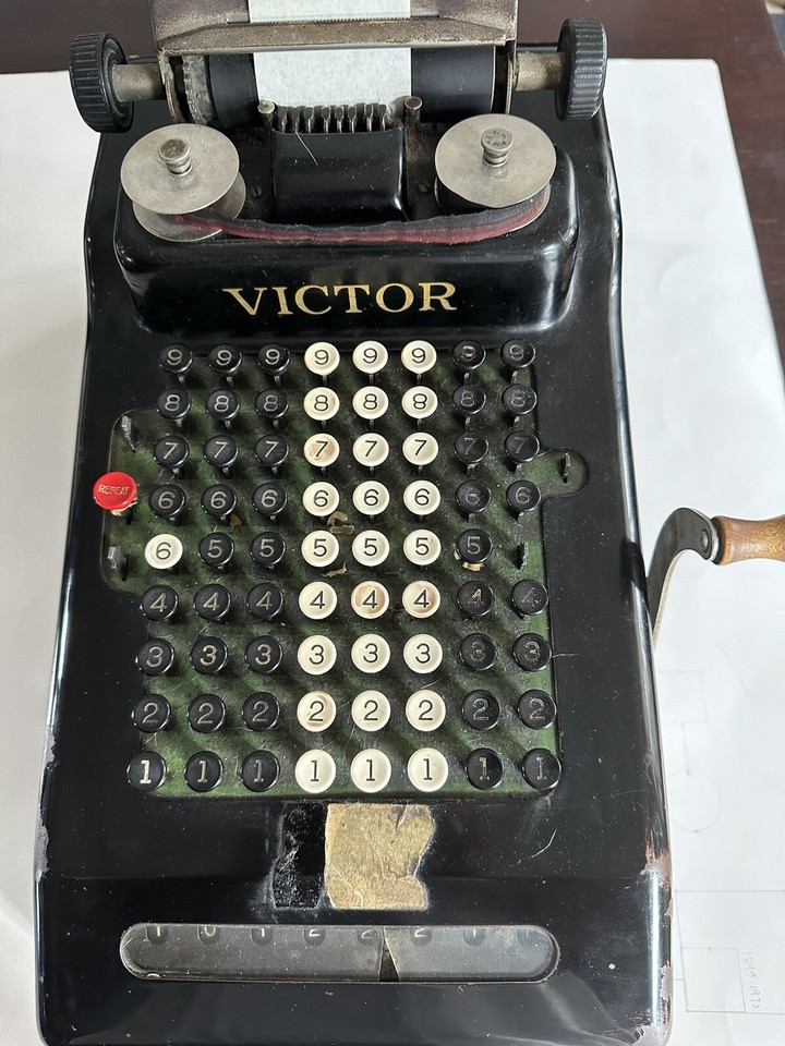 ANTIQUE 1920'S VICTOR ADDING MACHINE | eBay