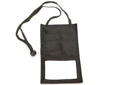 Men's New Travel Passport Security Neck Lanyard Wallet Black Cover Case