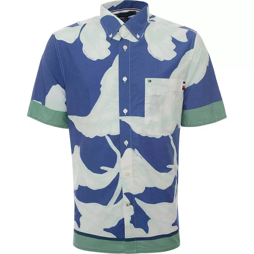 Tommy Hilfiger Men's Blue Short Sleeve Floral Shirt BNWT RRP £72
Opens in a new window or tab