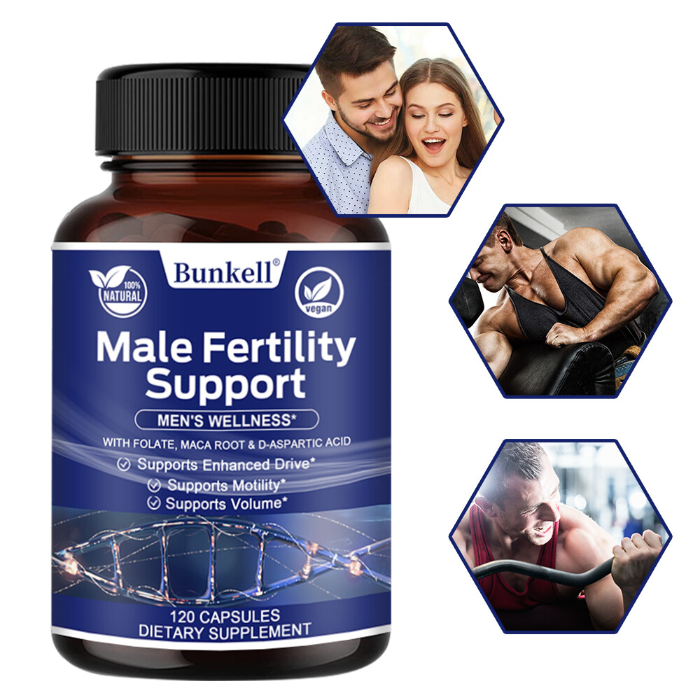 Male Fertility Capsule Support Men Health Vitamins Increased Power 120 Pills
