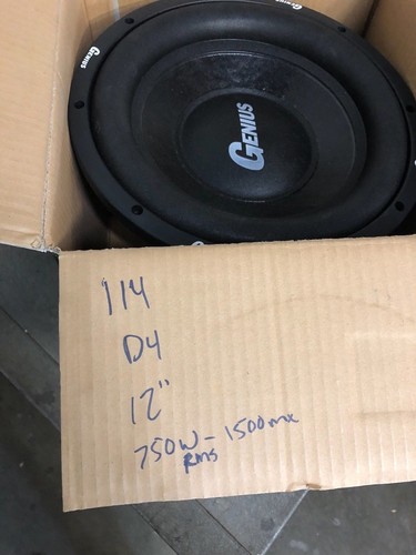 NUEVO SUBWOOFER GENIUS 12" D4 OHM 750W RMS 1500W MAX #114 - Imagen 6 de 6