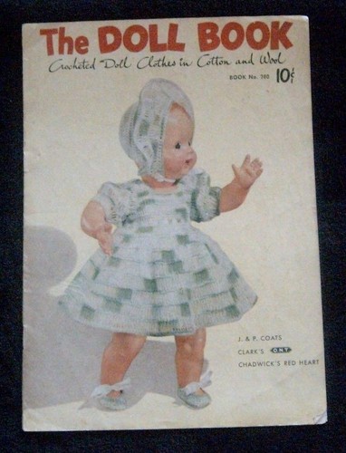 El LIBRO DE MUÑECAS Ropa de muñeca de ganchillo en algodón y lana Libro No.280 1951 1a edición. - Imagen 5 de 5
