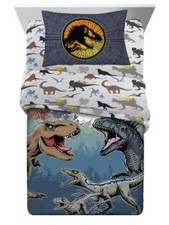 Jurassic World "Dinosaur Prowl" Kids Reversible Bed Set-AB07V33WD782