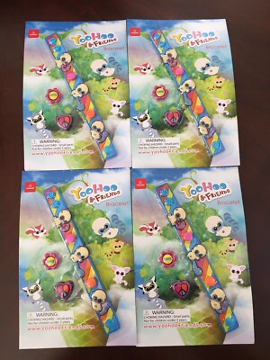 Aurora Yoohoo & Friends Bracelets Lot Of 4 Brand New Sealed!