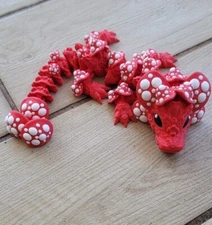 3D Printed Articulated Mushroom Dragon