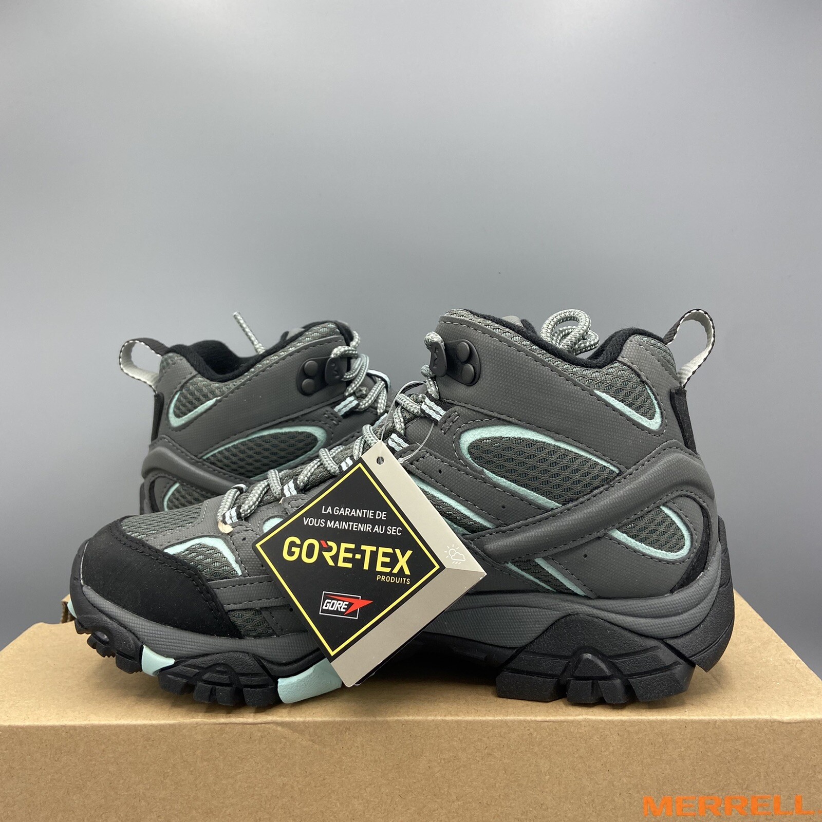 Scarpe da trekking Merrell Moab 2 Mid GTX Sedona Sage GoreTex scarpe da ginnastica UK 4 EU 37