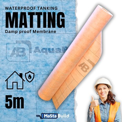 5m Orange Wasserdicht Dichtung Tankmembran Matt Dusche Boden Wand