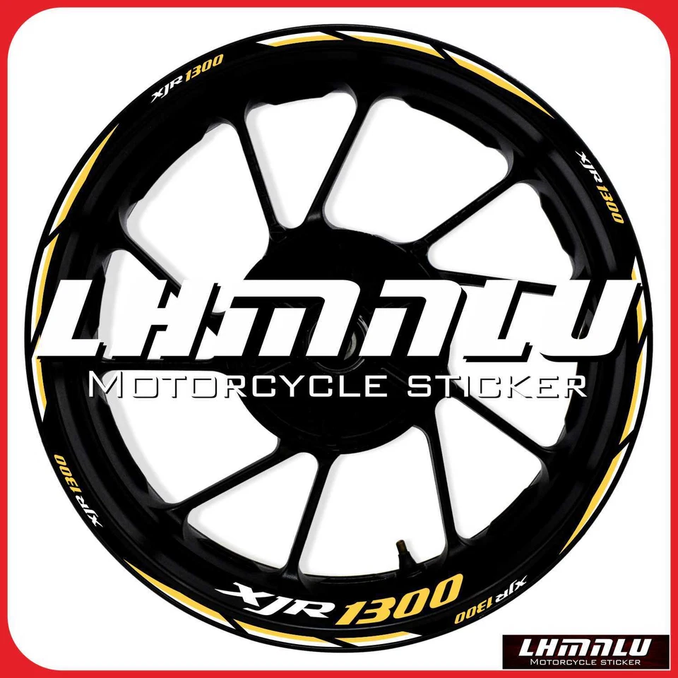 For YAMAHA XJR1300 XJR 1300 RIM Stickers Waterproof Wheel Reflective Decal - Изображение 3 из 4