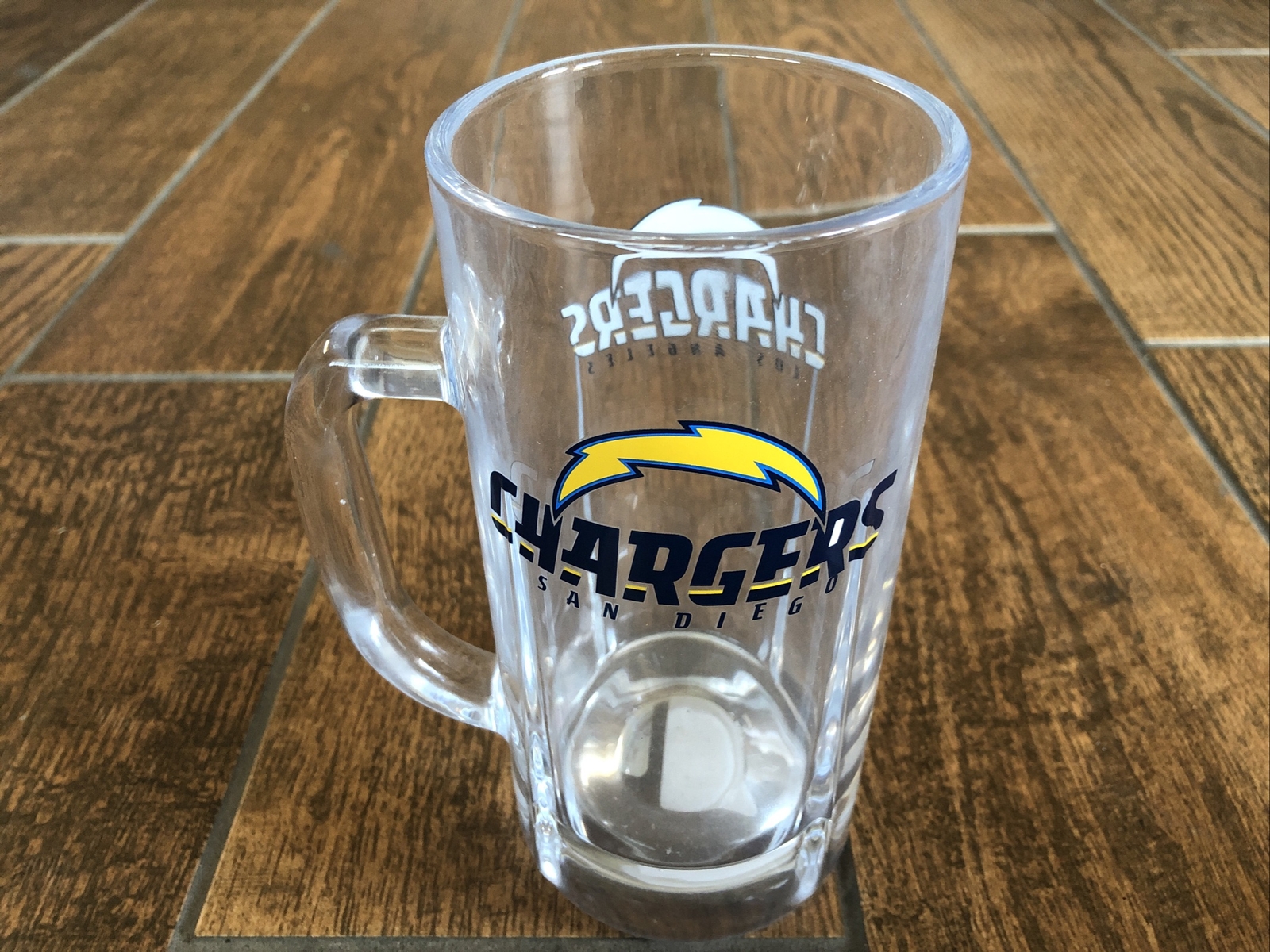 LA Chargers Mug 16 oz Beer/Soda Glass Official NFL License Heavy Glassware eBay