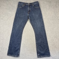 Levi's 517 Jeans Mens 32x32 Blue Bootcut Dark Wash Western