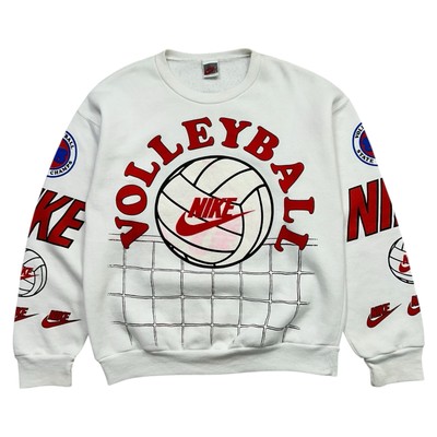 ※80s チアガールニット　usa VARSITY 希少 VTG 90s NIKE VOLLEYBALL TEAM AllSTAR PULLOVER SWEATSHIRT SIZE L